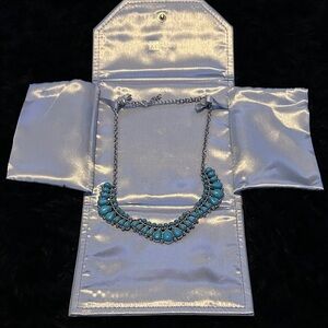 Elegant Silver and Turquoise Necklace